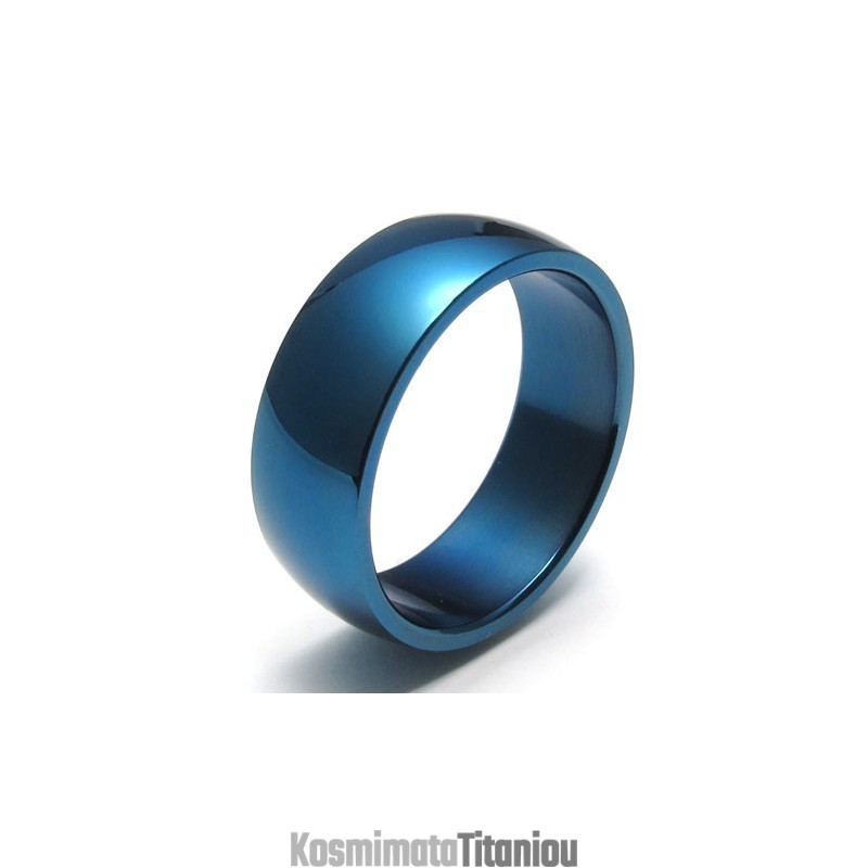 Δαχτυλίδι Τιτανίου Εξαιρετικής Ποιότητας Με Όμορφο Σχέδιο Σε Χρώματα Και Εξαιρετική Ποιότητα