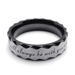 Όμορφο Δαχτυλίδι Τιτανίου Με Σχέδιο, Λαμπρότητα Χρώματος, Αξιόπιστη Φήμη