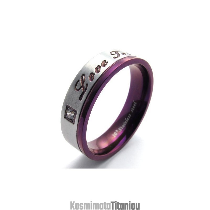 Όμορφο Σχέδιο Όμορφα Χρώματα Δαχτυλίδι Τιτανίου Ανώτερης Ποιότητας