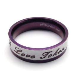 Όμορφο Σχέδιο Όμορφα Χρώματα Δαχτυλίδι Τιτανίου Ανώτερης Ποιότητας