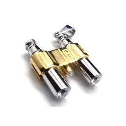 Κολιέ Με Κιάλια Από Χρυσό Και Ασήμι