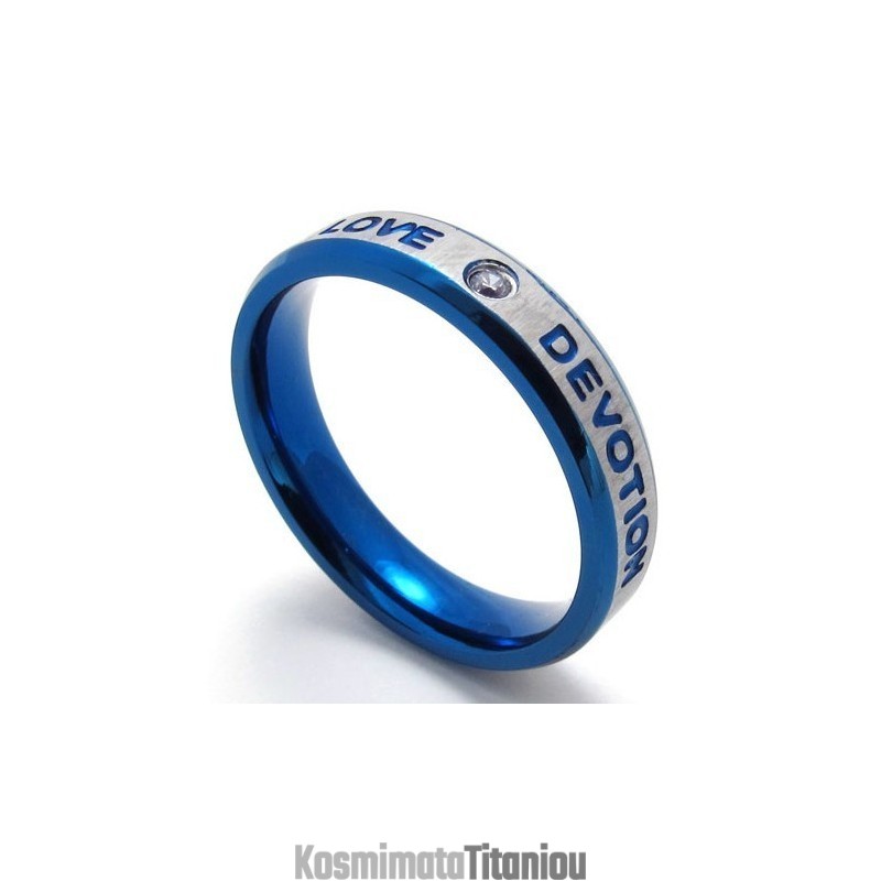 Κομψό Σχήμα Όμορφο Σε Χρώματα Δαχτυλίδι Τιτανίου Ανώτερης Ποιότητας