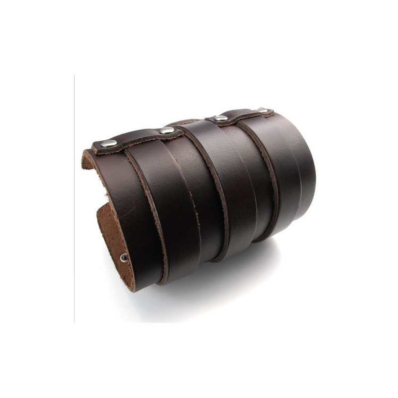 Επιδέξια Κατασκευή, Λεπτά Χρώματα, Αξιόπιστη Ποιότητα, Δερμάτινο Βραχιόλι Τιτανίου