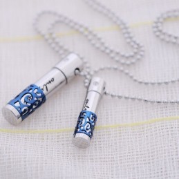 Κολιέ Από Τιτάνιο Με Μπλε Σχέδιο Sweetheart Lovers