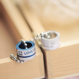 Δαχτυλίδια Love Only You Sweetheart Circle Από Τιτάνιο Μενταγιόν