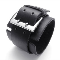 Επιδέξια Κατασκευή, Λεπτά Χρώματα, Αξιόπιστη Ποιότητα, Δερμάτινο Βραχιόλι Τιτανίου