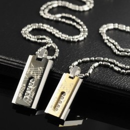 Κολιέ Από Τιτάνιο Μενταγιόν Fashion Score Sweetheart Lover