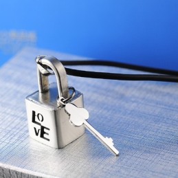 Κολιέ Με Κλειδαριά Τιτανίου Fashion Love