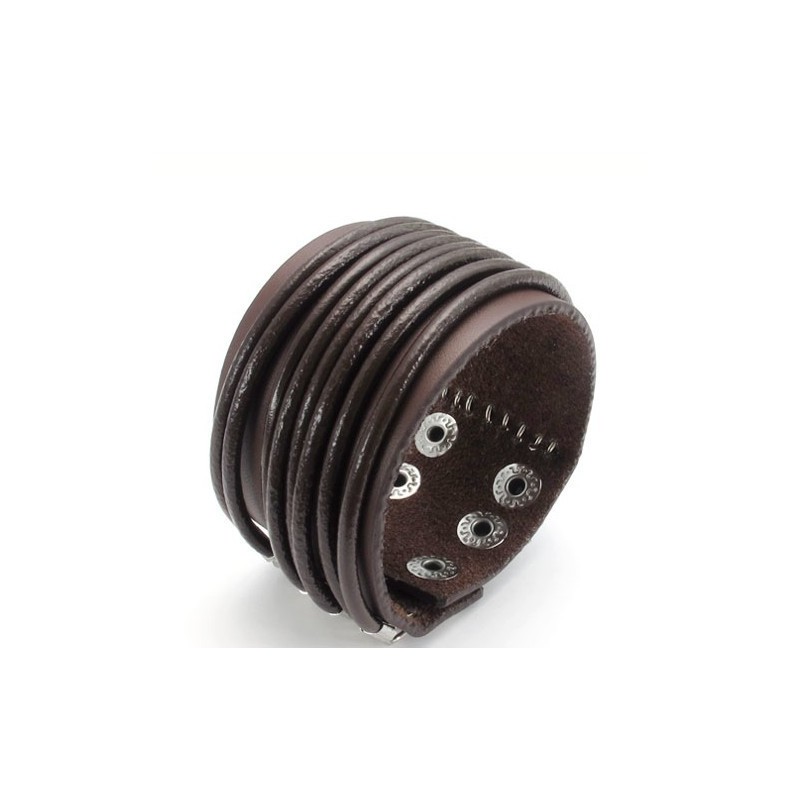 Επιδέξια Κατασκευή, Λεπτά Χρώματα, Αξιόπιστη Ποιότητα, Δερμάτινο Βραχιόλι Τιτανίου