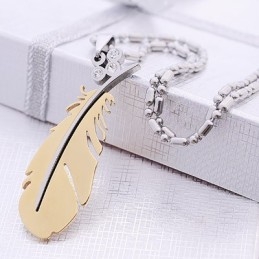 Κολιέ Από Τιτάνιο Με Φτερά Μόδας