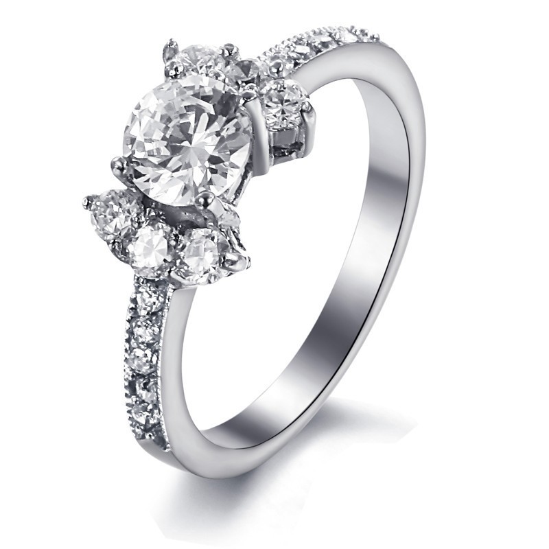 Γυναικείο Δαχτυλίδι Τιτανίου Με Σχήμα Καρδιάς Και Βελούδο Και Στρας Σε Μεγάλη Ποικιλία