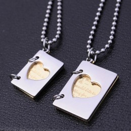 Κολιέ Από Τιτάνιο Για Ζευγάρια, Αποκλειστική Επιστολή Αγάπης Για Ζευγάρια