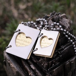 Κολιέ Από Τιτάνιο Για Ζευγάρια, Αποκλειστική Επιστολή Αγάπης Για Ζευγάρια