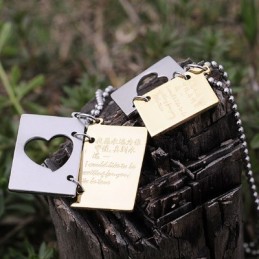 Κολιέ Από Τιτάνιο Για Ζευγάρια, Αποκλειστική Επιστολή Αγάπης Για Ζευγάρια