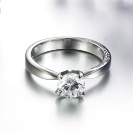 Αξιόπιστο Γυναικείο Δαχτυλίδι Τιτανίου Με Στρας