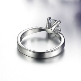 Αξιόπιστο Γυναικείο Δαχτυλίδι Τιτανίου Με Στρας