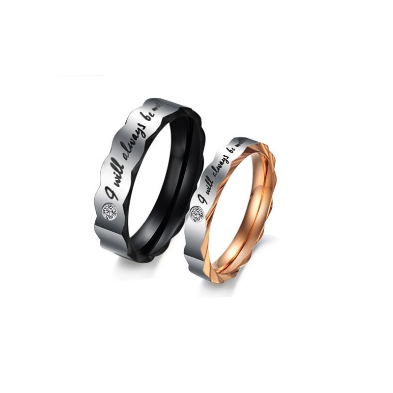 Αξιόπιστο Δαχτυλίδι Τιτανίου Με Φήμη Για Εραστές Με Στρας