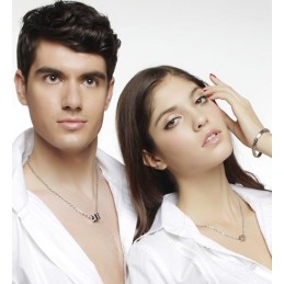 Κολιέ Από Τιτάνιο Fashion Love Forever (Μαύρο)