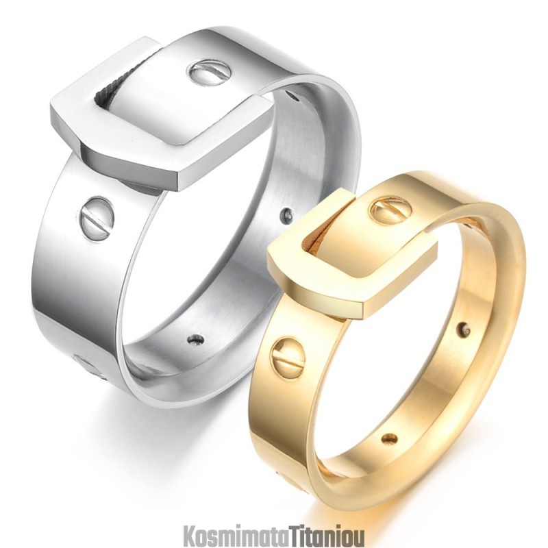 Αξιόπιστο Δαχτυλίδι Τιτανίου Με Βίδα Απόδοσης Για Εραστές
