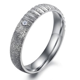 Δαχτυλίδι Τιτανίου Με Μαργαριτάρι Και Άμμο Σταθερής Ποιότητας Για Εραστές