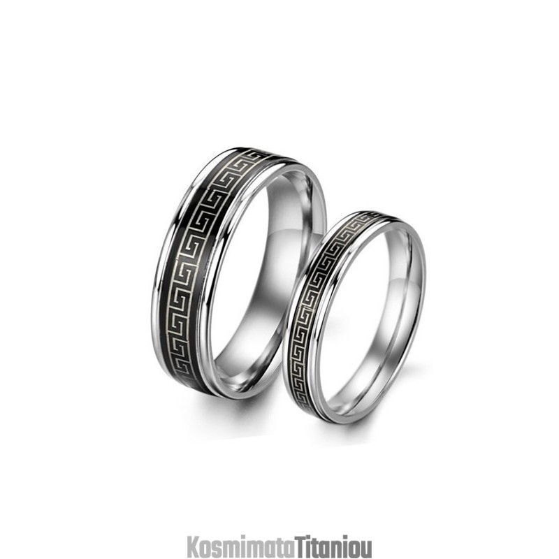 Εύκολο Στη Χρήση Μαύρο Δαχτυλίδι Τιτανίου Για Εραστές