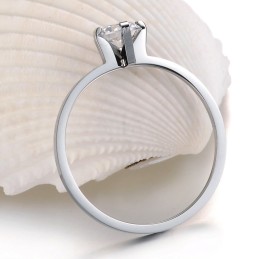 Αξιόπιστο Δαχτυλίδι Τιτανίου Για Εραστές Με Στρας