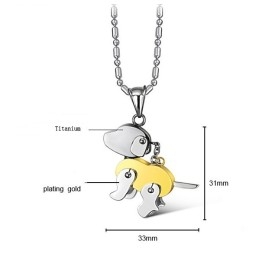 Σταθερής Ποιότητας Κολιέ Τιτανίου Σε Σχήμα Σκύλου