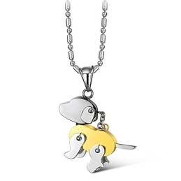 Σταθερής Ποιότητας Κολιέ Τιτανίου Σε Σχήμα Σκύλου