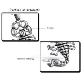 Κολιέ Από Τιτάνιο Υψηλής Ποιότητας Με Σχέδιο Σκορπιού