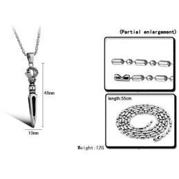 Υψηλής Ποιότητας Κολιέ Από Τιτάνιο Για Άνδρες Με Πρισματικό Σχέδιο