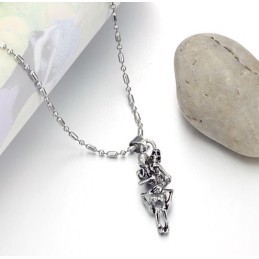 Σταθερής Ποιότητας Ανδρικό Κολιέ Από Τιτάνιο Με Κρανίο