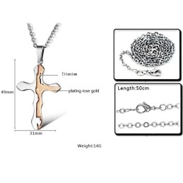 Κολιέ Από Τιτάνιο Με Αξιόπιστη Φήμη Και Σταυρό