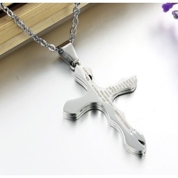 Εύχρηστο Κολιέ Από Τιτάνιο Με Σταυρό