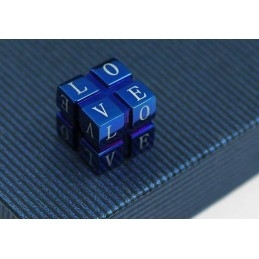Μόδα Μενταγιόν Και Κολιέ Από Τιτάνιο Love Rubik Cube