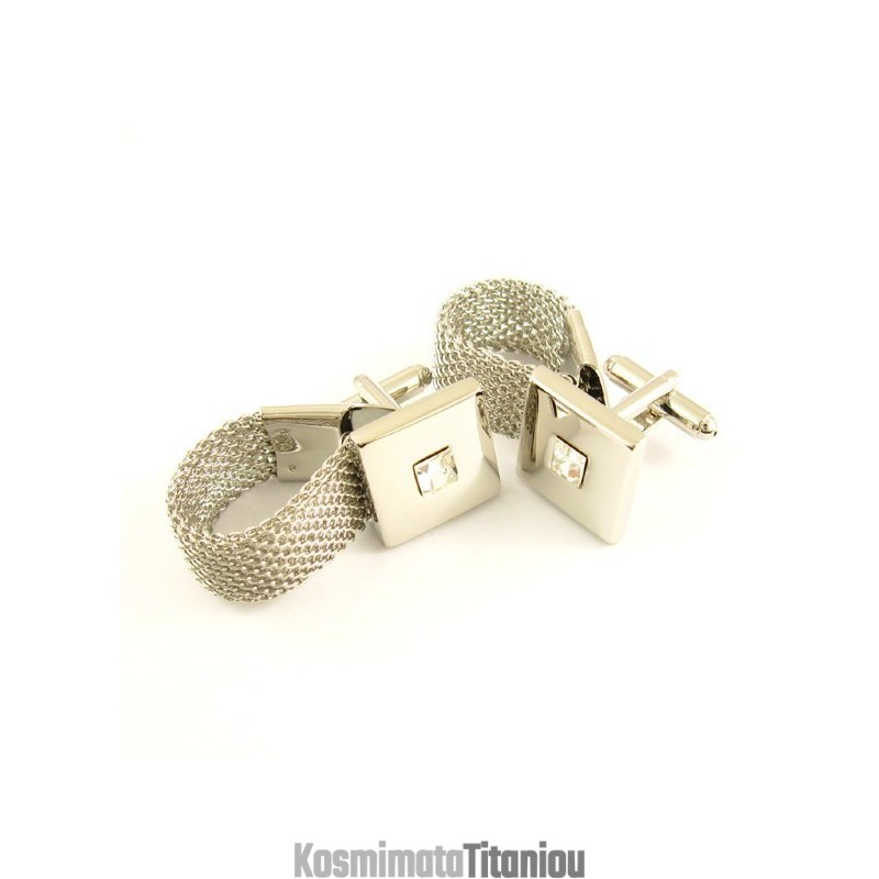Μανικετόκουμπα Από Τιτάνιο Με Διαμάντι, Ειδικά Σχεδιασμένα