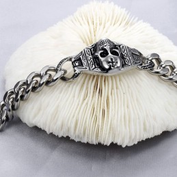 Βραχιόλι Από Τιτάνιο Ανώτερης Ποιότητας Με Κρανίο