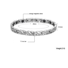 Εύχρηστο Βραχιόλι Τιτανίου Lodestone Για Γυναίκες