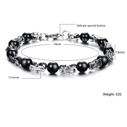 Ανθεκτικό Σε Χρήση Ανδρικό Βραχιόλι Τιτανίου