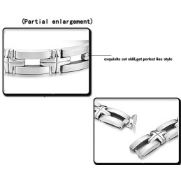 Υψηλής Ποιότητας Ανδρικό Βραχιόλι Από Τιτάνιο Με Σταυρό