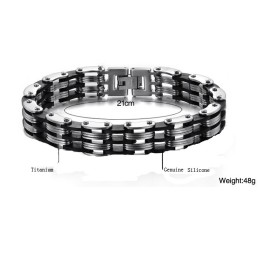 Αξιόπιστο Ανδρικό Κλασικό Βραχιόλι Τιτανίου Με Απόδοση