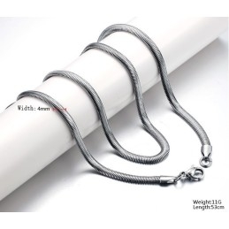 Αλυσίδα Τιτανίου Flat Snake Εξαιρετικής Ποιότητας