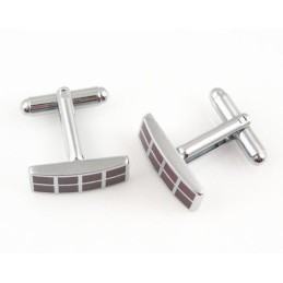 Μανικετόκουμπα Με Επιμετάλλωση Από Τιτάνιο Και Σκούρο Κόκκινο Ip