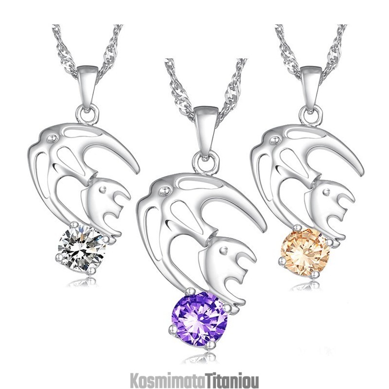 Εύκολο Στη Χρήση Γυναικείο Κολιέ Από Τιτάνιο Με Επιπλατινωμένη, Χωρίς Υποαλλεργικές Ουσίες