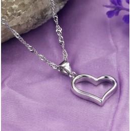 Πλήρεις Προδιαγραφές Γυναικείου Κολιέ Από Τιτάνιο Με Επιπλατινωμένη Και Καρδιά