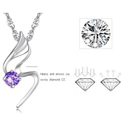 Αξιόπιστη Ποιοτική Γυναικεία Επιπλατινωμένη Κολιέ Τιτανίου Με Διαμάντι