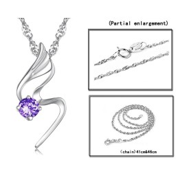 Αξιόπιστη Ποιοτική Γυναικεία Επιπλατινωμένη Κολιέ Τιτανίου Με Διαμάντι