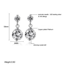 Σκουλαρίκια Τιτανίου Με Επιπλατινωμένη, Εγγυημένη Ποιότητα Και Ποσότητα, Για Γυναίκες Χωρίς Υποαλλεργικές Επιστρώσεις