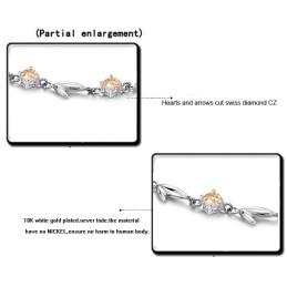 Πλήρεις Προδιαγραφές Γυναικείου Βραχιολιού Τιτανίου Με Επιπλατινωμένη Και Διαμάντι