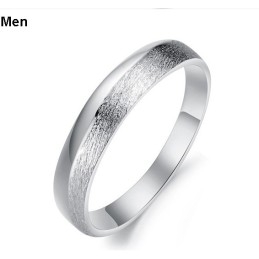 Γυναικείο Δαχτυλίδι Τιτανίου Με Επιπλατινωμένη, Παγκόσμιας Φήμης, Για Εραστές Με Στρας