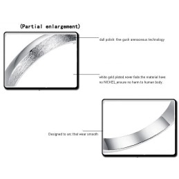 Γυναικείο Δαχτυλίδι Τιτανίου Με Επιπλατινωμένη, Παγκόσμιας Φήμης, Για Εραστές Με Στρας